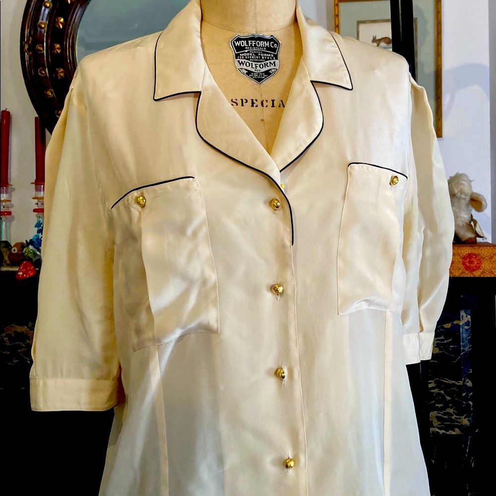 Anne Klein ~ Silk Blouse